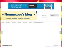 Tablet Screenshot of nnyamewaa.com